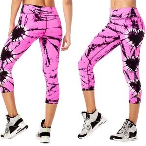 Zumba tie dyed capris